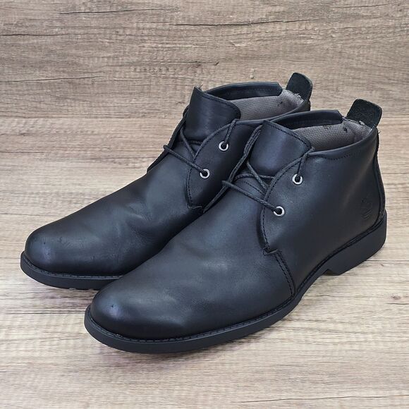 Timberland Earthkeepers Men's Size 11.5 Black Leather Waterproof Boots (5922R) - Picture 9 of 9